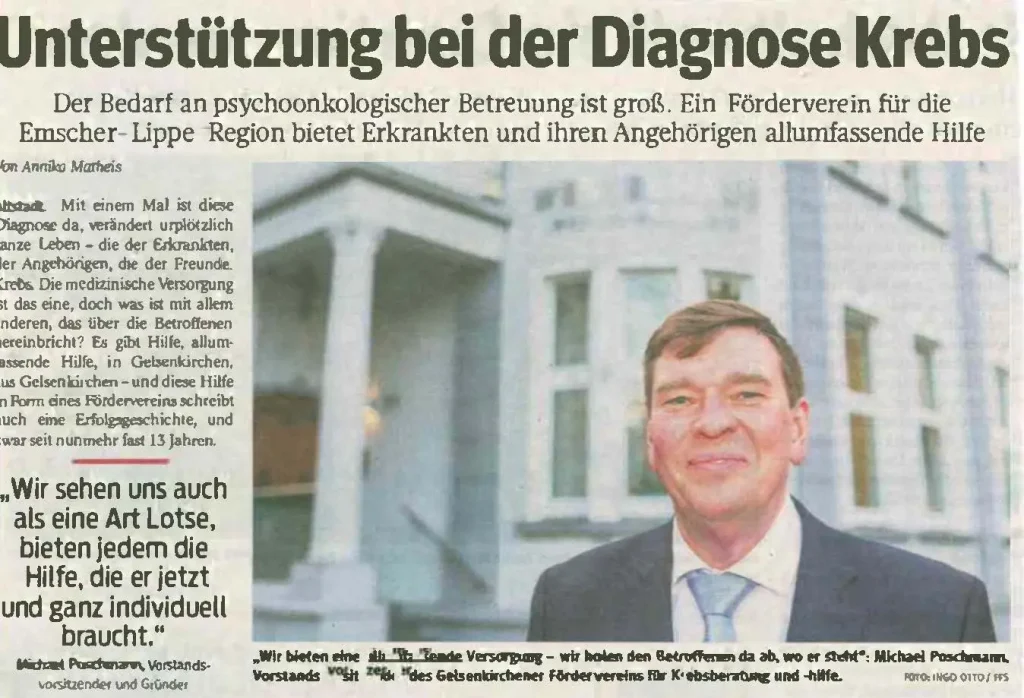 Unterstützung bei der Diagnose Krebs